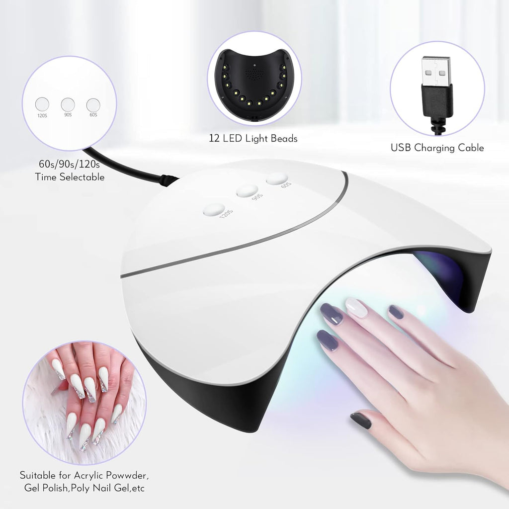 Kit Manucure Gel Professionnelle avec Lampe UV