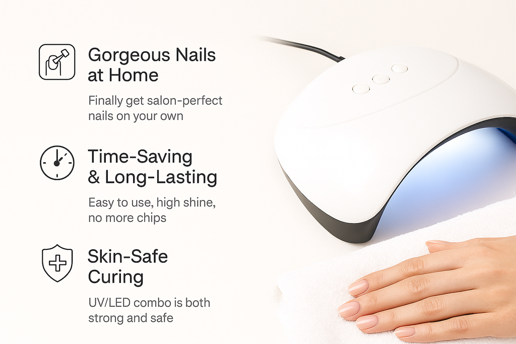 Kit Manucure Gel Professionnelle avec Lampe UV