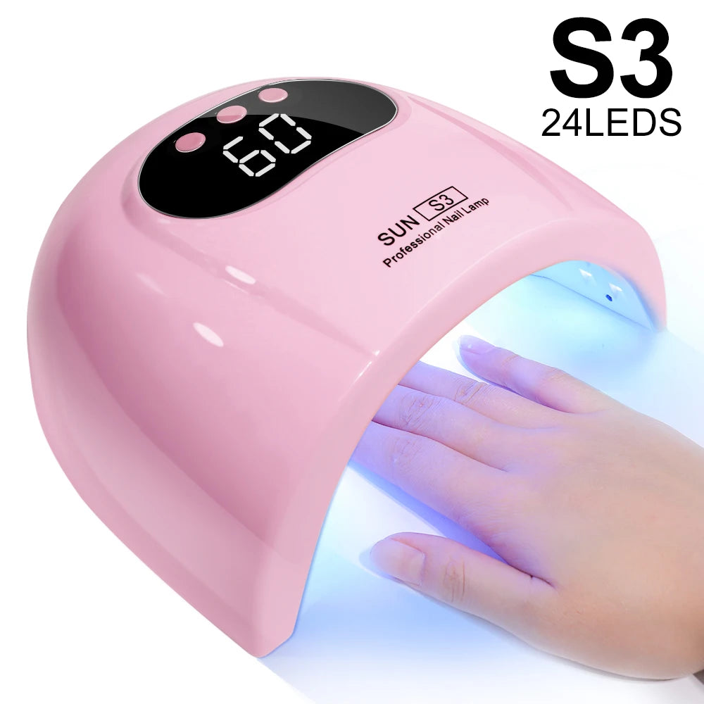 Lampe UV LED Professionnelle – Sèche-Ongles Rapide avec Capteur et Écran LCD