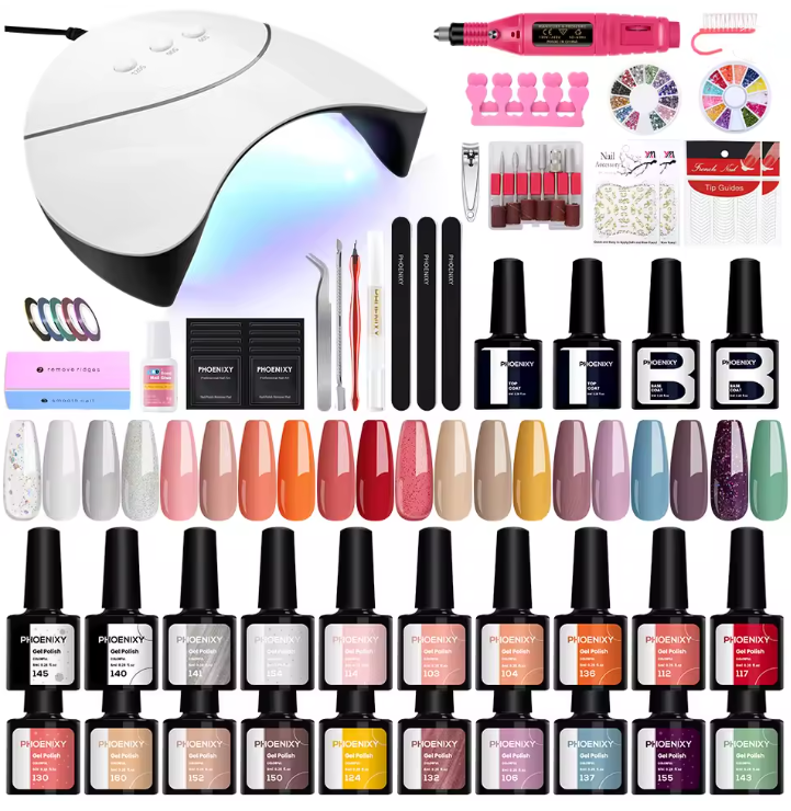 Kit Manucure Gel Professionnelle avec Lampe UV